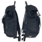 PRADA Backpack 2VZ135 Nylon Black SilverMetal Backpack Backpack Test suit quilting Triangle With logo mens(Unisex) Used Authentic