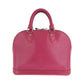 LOUIS VUITTON Handbag M40490 Epi Leather Fuchsia Pink SilverMetal Handbag Epi Alma Women Used Authentic