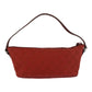 GUCCI Handbag 07198 GG canvas Red Silver Metal