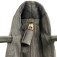PRADA Tote Bag Nylon Black SilverMetal Tote Bag handbag Test Triangle With logo Women Used Authentic