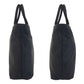 PRADA Tote Bag Nylon Black SilverMetal Tote Bag handbag Test Triangle With logo Women Used Authentic