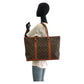 LOUIS VUITTON Tote Bag M42425 PVC, Leather Brown Gold Metal Tote Bag Shoulder Bag Monogram Weekend PM mens Used Authentic