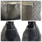 GUCCI Tote Bag 34339 GG canvas, leather Black SilverMetal Tote Bag Shoulder Bag Women Used Authentic