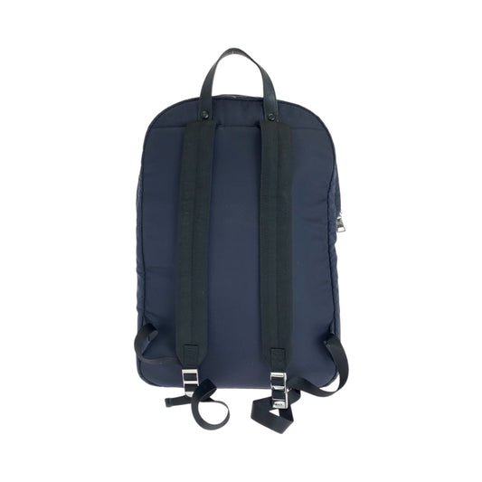 PRADA Backpack Nylon Navy SilverMetal Backpack Backpack Test mens Used Authentic