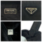 PRADA Shoulder Bag Nylon Black SilverMetal Shoulder Bag pochette Test Triangle With logo Women Used Authentic