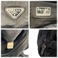 PRADA Backpack Nylon, Leather Black SilverMetal Backpacks & Daypacks Backpacks Test Triangle With logo Women Used Authentic