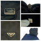 PRADA Shoulder Bag Nylon Black SilverMetal Shoulder Bag Messenger bag Test Triangle With logo mens Used Authentic