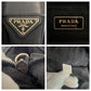 PRADA Shoulder Bag Nylon, Leather Black SilverMetal Shoulder Bag Messenger bag Test Triangle With logo mens Used Authentic