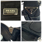 PRADA Shoulder Bag BR2417 Nylon, Leather Black SilverMetal Shoulder Bag pochette Test Triangle With logo Women Used Authentic