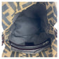 FENDI Shoulder Bag Canvas, Leather Brown Silver Metal Zucca Mamma Bucket Women Used Authentic
