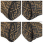 FENDI Shoulder Bag Canvas, Leather Brown Silver Metal Zucca Mamma Bucket Women Used Authentic
