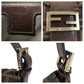 FENDI Shoulder Bag Canvas, Leather Brown Silver Metal Zucca Mamma Bucket Women Used Authentic