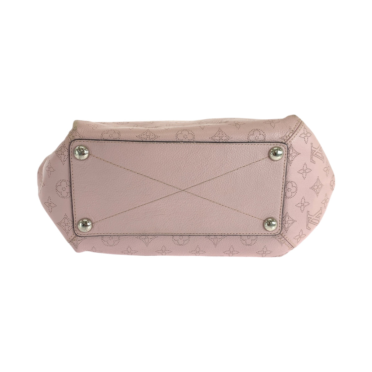 LOUIS VUITTON Shoulder Bag M50033 leather Magnolia Pink SilverMetal Shoulder Bag Handbag 2way Monogram Mahina BabylonePM Women Used Authentic