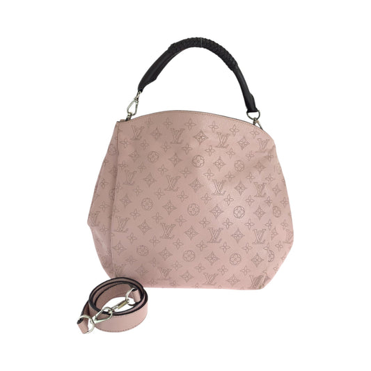 LOUIS VUITTON Shoulder Bag M50033 leather Magnolia Pink SilverMetal Shoulder Bag Handbag 2way Monogram Mahina BabylonePM Women Used Authentic