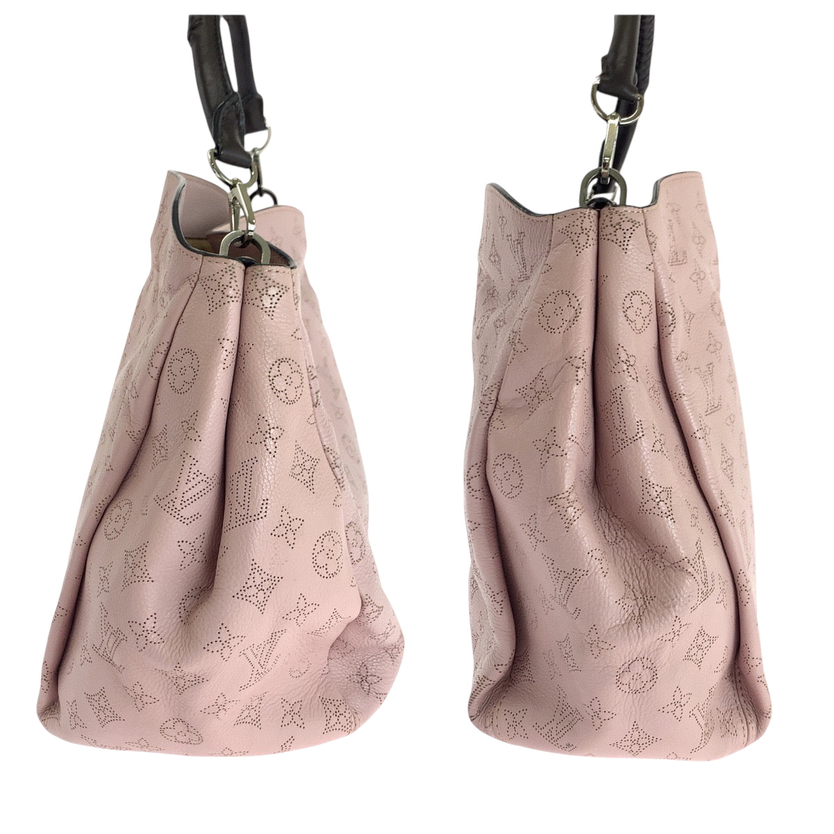 LOUIS VUITTON Shoulder Bag M50033 leather Magnolia Pink SilverMetal Shoulder Bag Handbag 2way Monogram Mahina BabylonePM Women Used Authentic