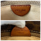 CELINE Shoulder Bag M09 PVC, Leather Brown Gold Metal Shoulder Bag pochette Macadam Circle Logo Women Used Authentic
