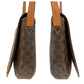 CELINE Shoulder Bag M09 PVC, Leather Brown Gold Metal Shoulder Bag pochette Macadam Circle Logo Women Used Authentic