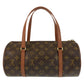 LOUIS VUITTON Handbag M51365 PVC, Leather Brown Gold Metal Monogram Papillon 30 Women Used Authentic