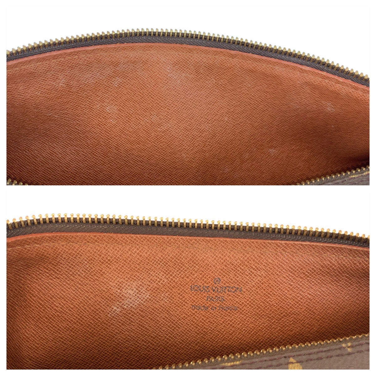 LOUIS VUITTON Handbag M51365 PVC, Leather Brown Gold Metal Monogram Papillon 30 Women Used Authentic