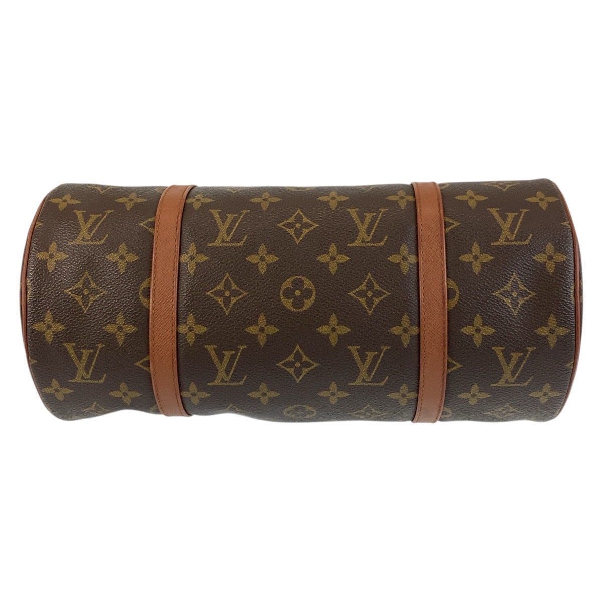 LOUIS VUITTON Handbag M51365 PVC, Leather Brown Gold Metal Monogram Papillon 30 Women Used Authentic