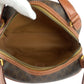 CELINE Handbag PVC, Leather Brown Gold Metal Handbag Vanity Bag Mini Boston Duffel Bag Macadam Women Used Authentic