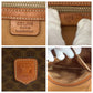 CELINE Handbag PVC, Leather Brown Gold Metal Handbag Vanity Bag Mini Boston Duffel Bag Macadam Women Used Authentic