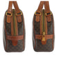 CELINE Handbag PVC, Leather Brown Gold Metal Handbag Vanity Bag Mini Boston Duffel Bag Macadam Women Used Authentic