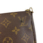 LOUIS VUITTON Handbag M51980 PVC, Leather Brown Gold Metal Handbag accessory pouch Monogram Pochette Accessoires Women Used Authentic