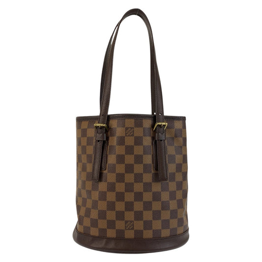 LOUIS VUITTON Tote Bag N42240 PVC, Leather Brown Gold Metal Tote Bag Shoulder Bag Damier Male Women Used Authentic
