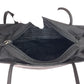 PRADA Tote Bag Nylon Black SilverMetal Tote Bag Shoulder Bag Test Triangle With logo Women Used Authentic