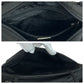 PRADA Tote Bag Nylon Black SilverMetal Tote Bag Shoulder Bag Test Triangle With logo Women Used Authentic