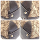 GUCCI Tote Bag 153024 GG canvas, leather Beige Brown Gold Metal Tote Bag Shoulder Bag Women Used Authentic