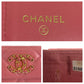 CHANEL Tri-fold wallet lambskin Pink Gold Metal Folding wallet Compact wallet 19 year old Matelasse Small Flap COCO Mark Women Used Authentic