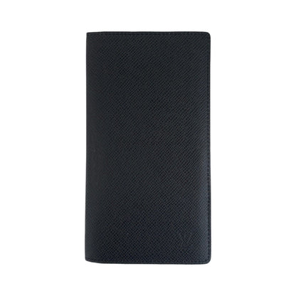 LOUIS VUITTON Long Wallet Purse M32607 leather Boreal Black Taiga Portefeuille Ron