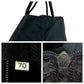 PRADA Tote Bag Nylon Black SilverMetal Tote Bag Shoulder Bag Test Triangle With logo Women Used Authentic