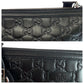 GUCCI business bag 152600 leather Black SilverMetal business bag clutch bag Guccisima mens Used Authentic