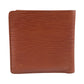 LOUIS VUITTON Bifold Wallet M63543 leather Brown Folding wallet Compact wallet Epi Porto Vie cult Credit Monet mens Used Authentic