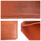 LOUIS VUITTON Bifold Wallet M63543 leather Brown Folding wallet Compact wallet Epi Porto Vie cult Credit Monet mens Used Authentic