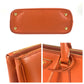 PRADA Handbag leather Orange GoldMetal Handbag Tote Bag Shoulder Bag 2way Safiano Galleria Women Used Authentic