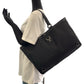 GUCCI Tote Bag 293580 Nylon Black SilverMetal Tote Bag Shoulder Bag Abbey Women Used Authentic
