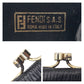 FENDI Coin case cotton black black gold Coin case Coin Pocket Zucca Women Used Authentic