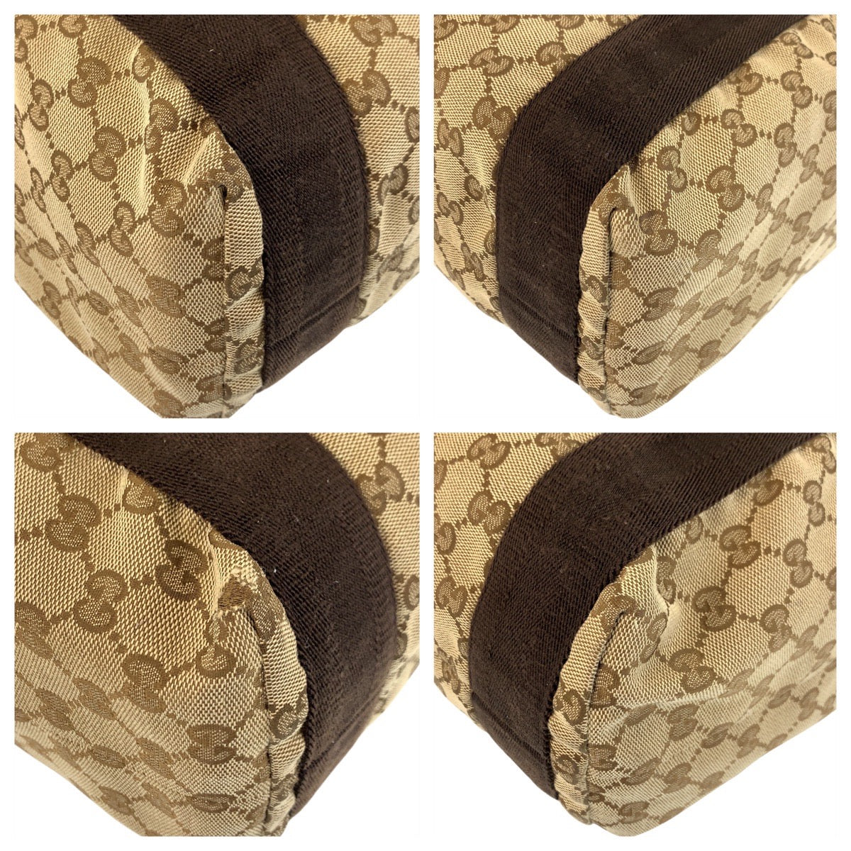 GUCCI Tote Bag 189669 GG canvas Beige brown