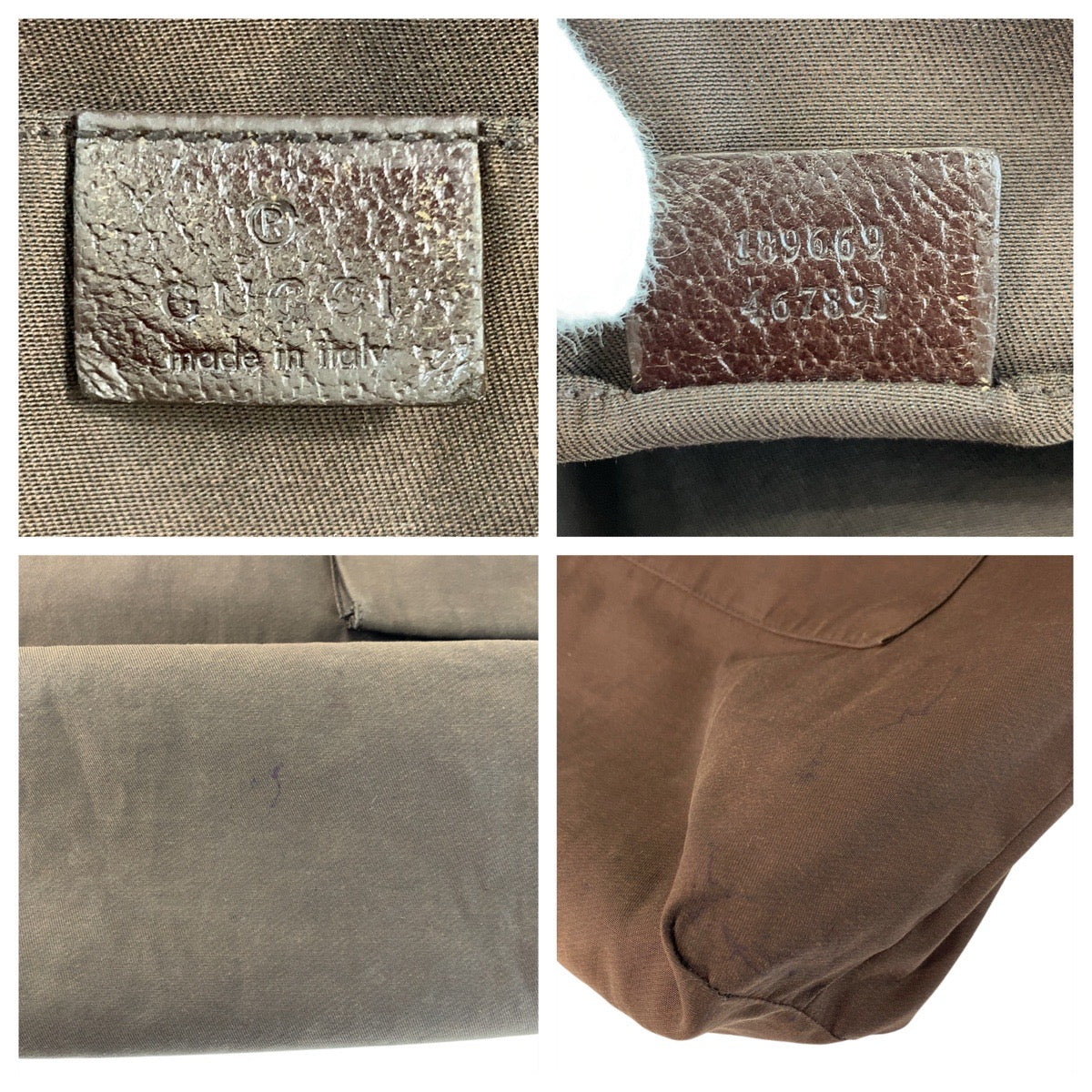 GUCCI Tote Bag 189669 GG canvas Beige brown