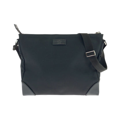 GUCCI Shoulder Bag 110054 Nylon Black SilverMetal Shoulder Bag Messenger bag Women Used Authentic