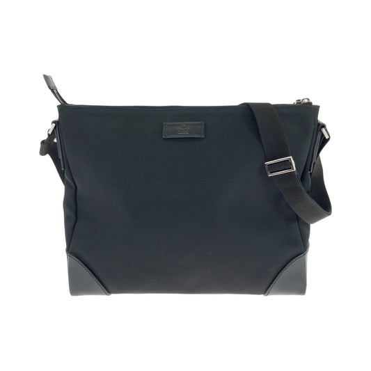 GUCCI Shoulder Bag 110054 Nylon Black SilverMetal Shoulder Bag Messenger bag Women Used Authentic