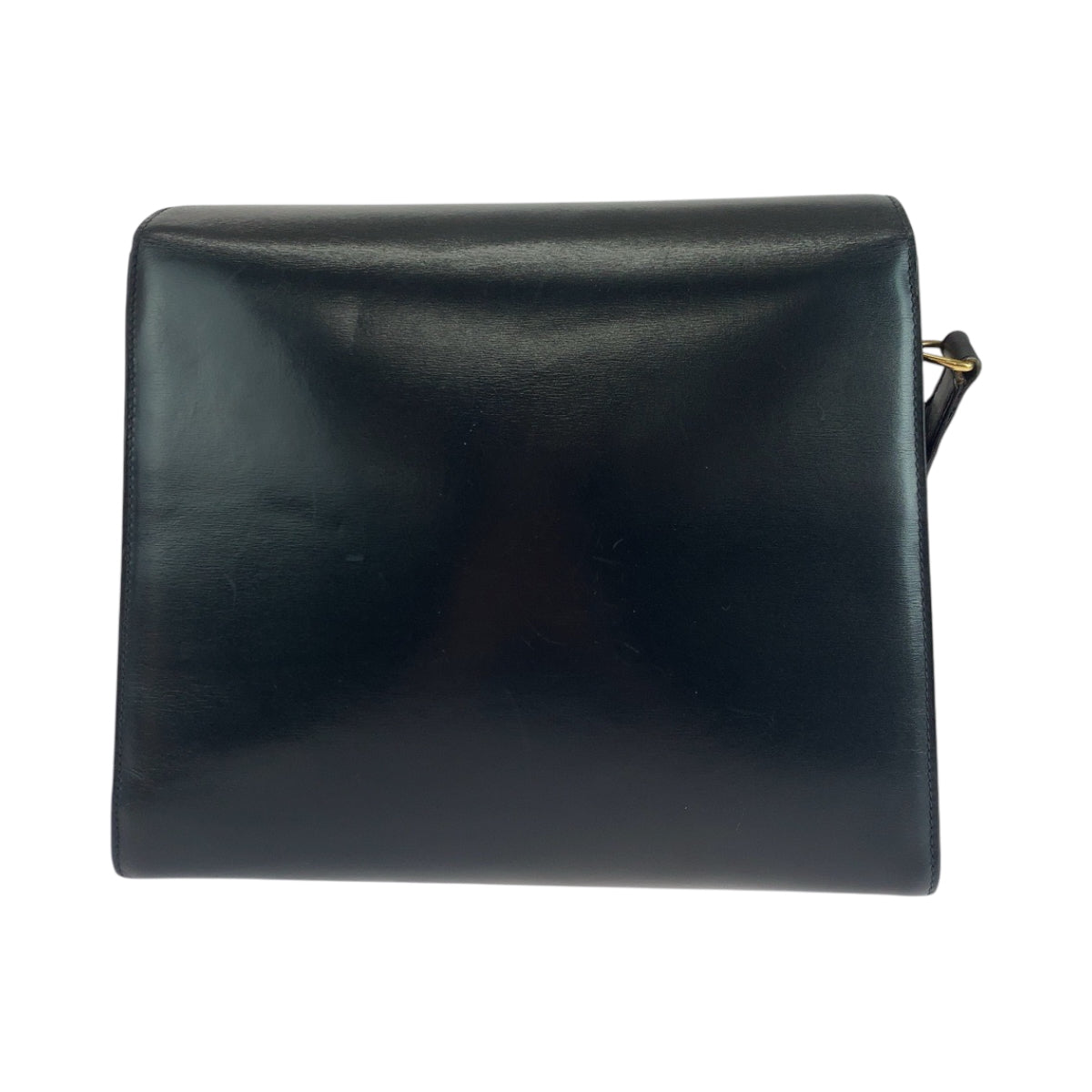 GUCCI Shoulder Bag 001 46 1504 leather Black GoldMetal Shoulder Bag Old Gucci Ready lock Women Used Authentic
