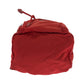 PRADA Backpack Nylon Red Silver Metal Backpack Backpack Test Triangle With logo Women Used Authentic
