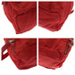 PRADA Backpack Nylon Red Silver Metal Backpack Backpack Test Triangle With logo Women Used Authentic