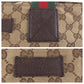 GUCCI Tote Bag 131231 GG canvas, leather Brown Silver Metal Tote Bag Shoulder Bag Sherry line Women Used Authentic