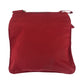 PRADA Shoulder Bag B7372 Nylon Red Silver Metal Shoulder Bag Sacoche Test Triangle With logo Women Used Authentic